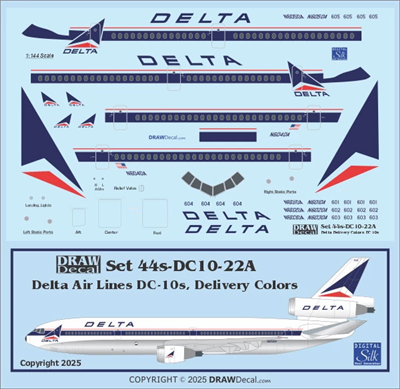 1:144 Delta Airlines  McDD DC-10-10