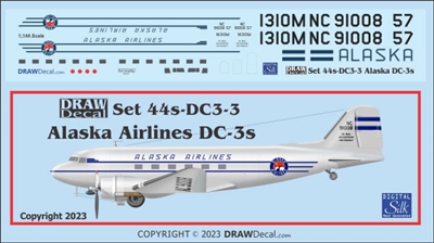 1:144 Alaska Airlines Douglas DC-3