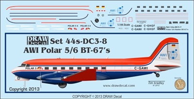 1:144 Alfred Wenger Institute Douglas DC-3 / Basler BT67
