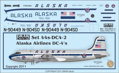 1:144 Alaska Airlines Douglas DC-4
