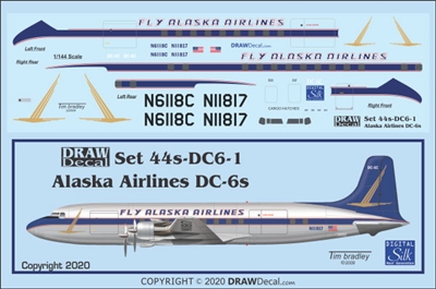 1:144 Alaska Airlines Douglas DC-6