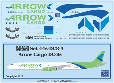 1:144 Arrow Air Douglas DC-8-63F