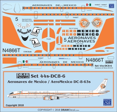 1:144 Aeronaves de Mexico Douglas DC-8-63