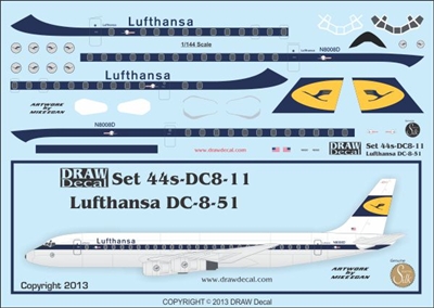 1:144 Lufthansa Douglas DC-8-51