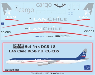 1:144 LAN Chile Cargo Douglas DC-8-71F