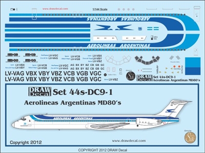1:144 Aerolineas Argentinas McDD MD-80