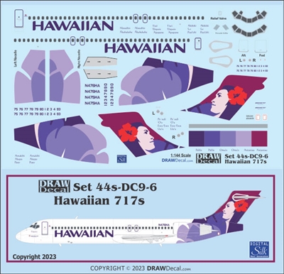 1:144 Hawaiian Airlines Boeing 717-200