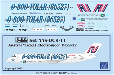 1:144 Austral 'Ticket Electronico' Douglas DC-9-30