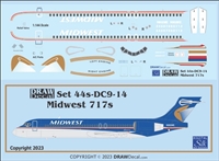 1:144 Midwest Airlines Boeing 717-200