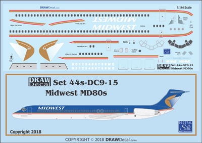 1:144 Midwest Airlines McDD MD-80