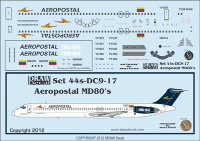 1:144 Aeropostal McDD MD-80