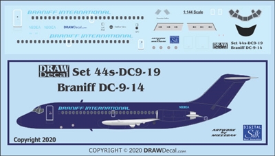 1:144 Braniff Douglas DC-9-10