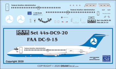 1:144 Federal Aviation Administration Douglas DC-9-15