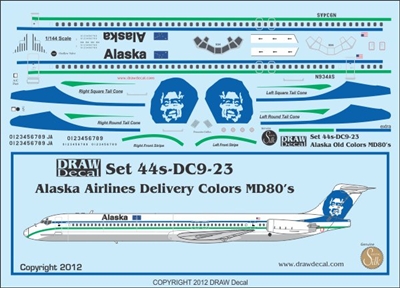 1:144 Alaska Airlines McDD MD80