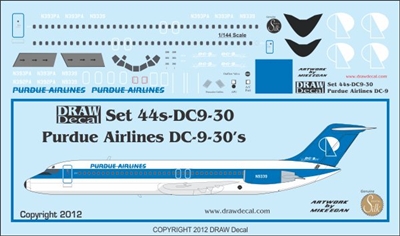 1:144 Purdue Airlines Douglas DC-9-30