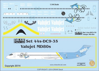 1:144 ValuJet McDD MD-80