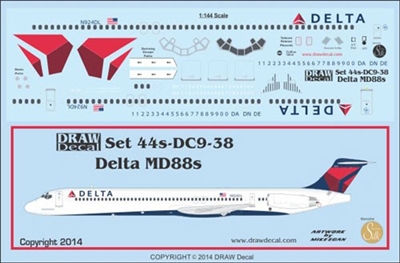 1:144 Delta Airlines (2007 cs) McDD MD-88