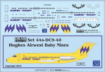 1:144 Hughes Airwest Douglas DC-9-15