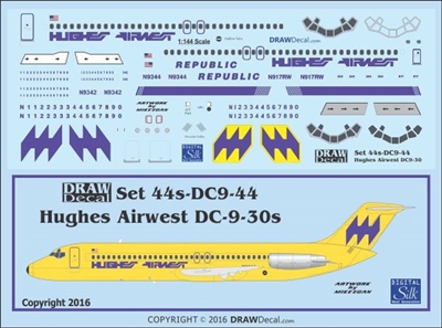 1:144 Hughes Airwest Douglas DC-9-30