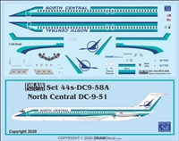 1:144 North Central Airlines Douglas DC-9-51