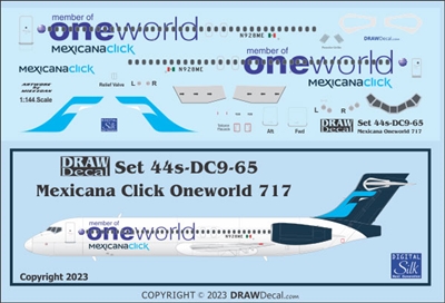1:144 Mexicana Click Boeing 717-200