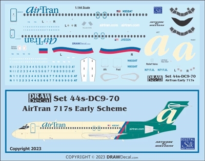 1:144 AirTran (early cs)  Boeing 717-200