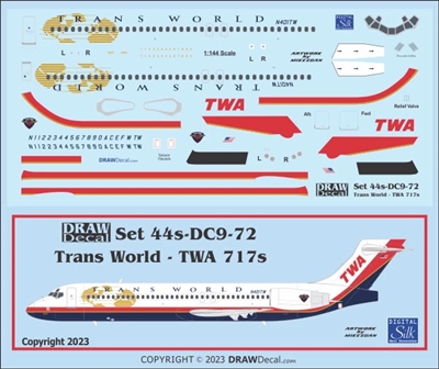 1:144 Trans World Airlines Boeing 717-200