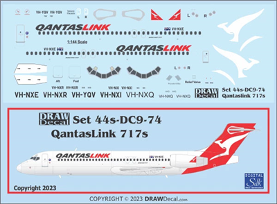 1:144 QANTASLink Boeing 717-200