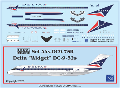 1:144 Delta Airlines Douglas DC-9-32