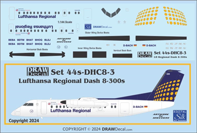 1:144 Lufthansa  Regional DHC-8 Dash 8-300