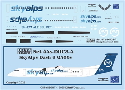 1:144 SkyAlps (blue cs) DHC-8 Q400