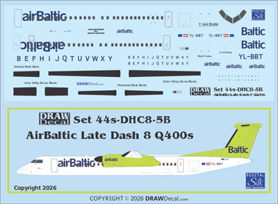 1:144 Air Baltic (later cs) DHC-8-Q400