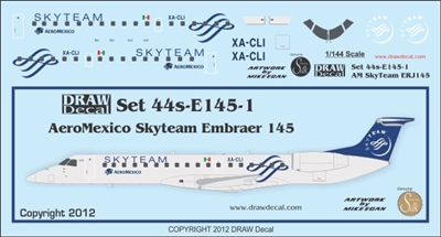1:144 AeroMexico Connect 'Skyteam' Embraer 145