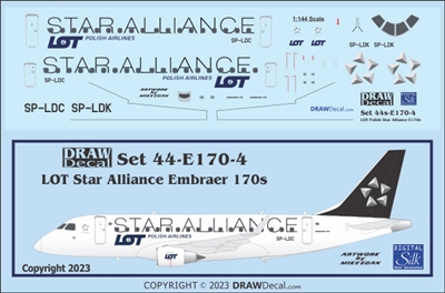 1:144 LOT Polish 'Star Alliance' Embraer 170