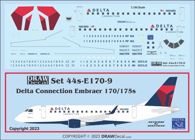 1:144 Delta Connection Embraer 170