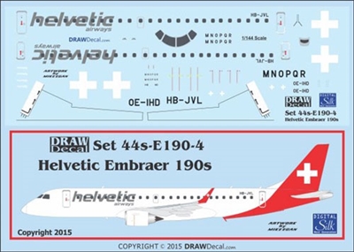 1:144 Helvetic Embraer 190