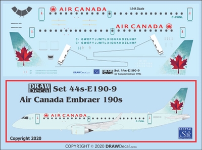 1:144 Air Canada Embraer ERJ-190
