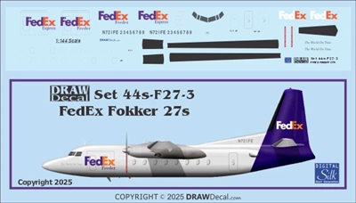 1:144 FedEx Fokker F.27