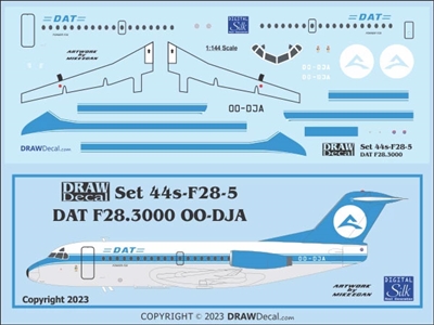 1:144 Delta Air Transport Fokker F.28-3000 Fellowship