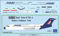 1:144 Malev Fokker 70