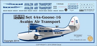 1:144 Avalon Air Transport Grumman Goose