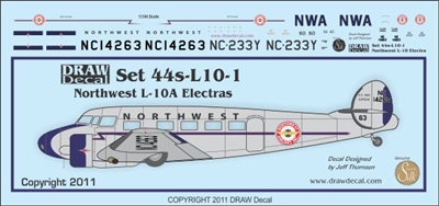 1:144 Northwest Airlines L.10A Electra