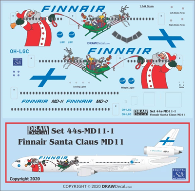 1:144 Finnair Santa Claus McDD MD-11