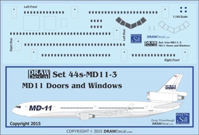1:144 McDD MD-11 Doors & Windows