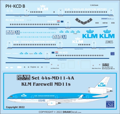 1:144 KLM (2005 cs) McDD MD-11 'Fairwell MD-11'