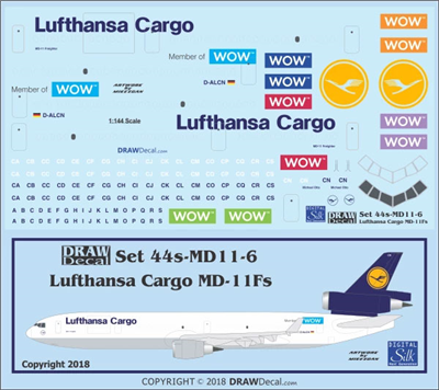 1:144 Lufthansa Cargo McDD MD-11F