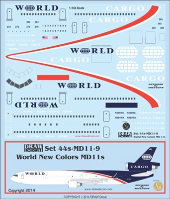 1:144 World Airways McDD MD-11 / MD-11F