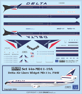 1:144 Delta Airlines McDD MD-11