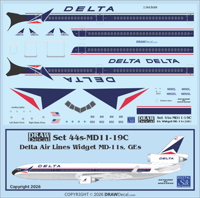 1:144 Delta Airlines McDD MD-11