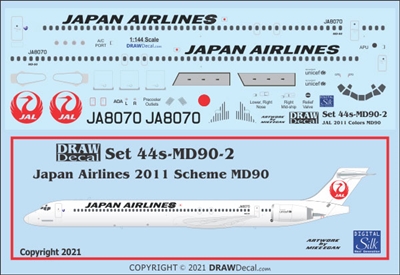 1:144 Japan Airlines McDD MD-90-30